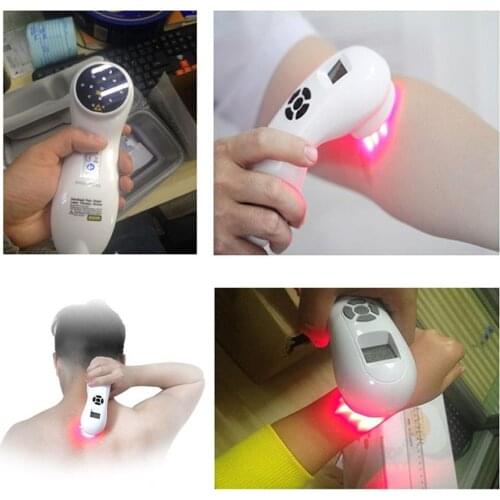 Handheld Pain Relief Laser Therapy Device LLLT 650nm and 808nm Cold Laser Physical Therapy Handy Cure Pulse Laser Relief