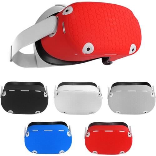 Silicone Protective Cover Shell Case for Oculus Quest 2 VR Headset Head Cover Anti-Scratches for Oculus Quest 2 VR Accessories