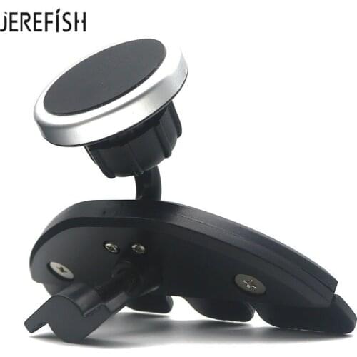 Universal Magnetic Phone Car Mount CD Slot Car Phone Holder Stand For Car One-Step Installation 360 Degree Rotatable