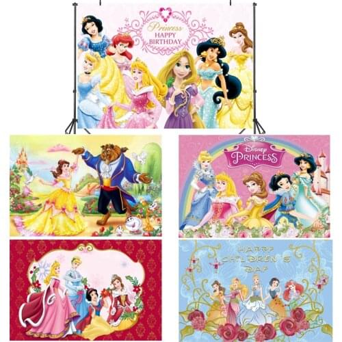 Hot Snow White Princess Theme Photography Backgrounds Vinyl Cloth Photo Shootings Backdrops for Baby Birthday Party Photo Studio
