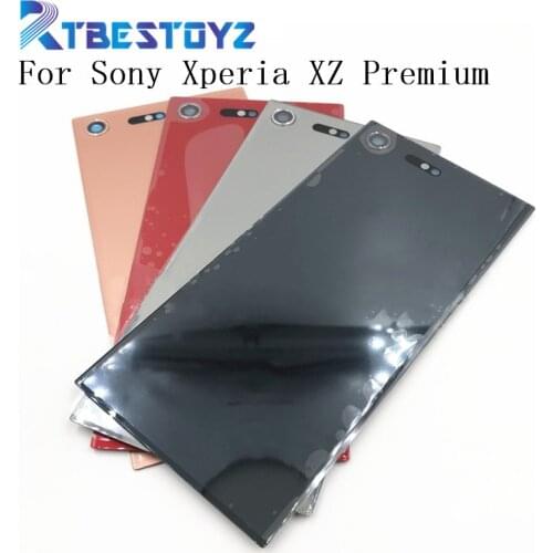 Battery Back Cover For Sony Xperia XZ Premium Glass Rear Back Battery Cover Door Housing Case XZP