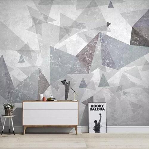 Milofi custom 3D wallpaper mural modern abstract three-dimensional geometric background wall living room bedroom decoration pain