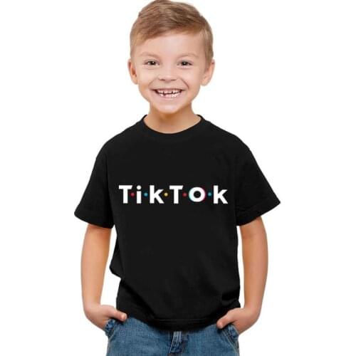 3D Tik Tok Baby Kids Boys Girls Children Tik Tok T Shirt Short Sleeves Summer Clothing Tik Tok Print Tee Fashion