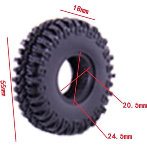 4x Beadlock Wheel Hub Rim for Axial SCX24 90081 C10 RC Car Accessories Parts