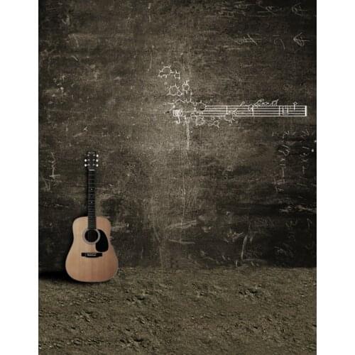5x7ft Vintage Room Guitar Photography Backdrops Photo Props Studio Background