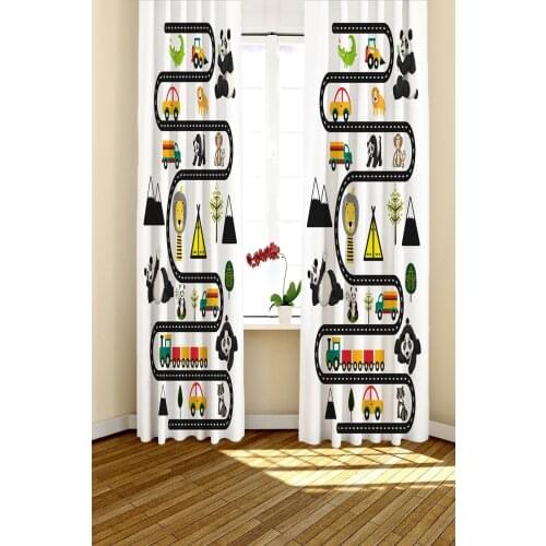 70x260 cm'dir. KENARLARI ULTRASONİK LAZER KESİMLİDİRBeyaz Trafik Pandalı Fon Perde