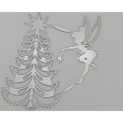 Angel and Christmas Tree New Design Craft Metal Cutting Die Scrapbooking Album Paper DIY Card Craft Embossing Die Cuts