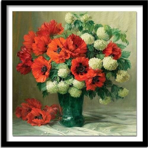 DIY Diamond Embroidery Flowers Sale Full Square Diamond Painting Kits Pictures Rhinestones Diamond Home Decor