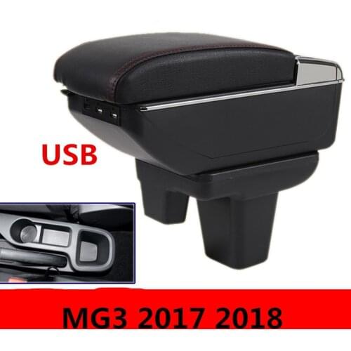 For MorrisGaragesMG3 mg3 armrest box central Store content box cup holder ashtray interior + 7USB 2017-2018