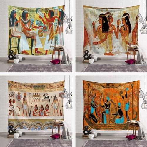 Ancient Egyptian pattern seriesWall Tapestry Hanging Decor for Girls Dorm Room Decoration Tapestry Psychedelic Wall Prints
