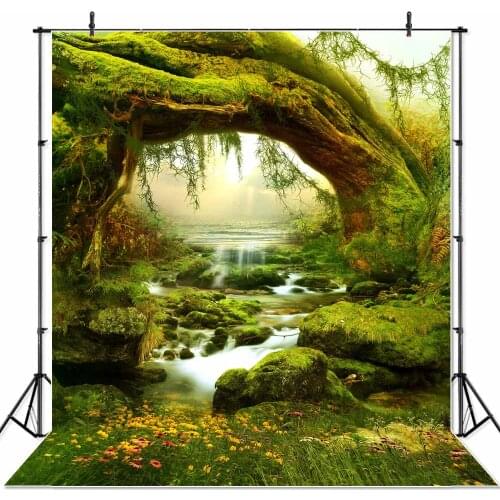 SeekProManga fairy easter spring Photographic Backdrop Cartoon swing mushroom Character Photo Photography studio Backgrounds