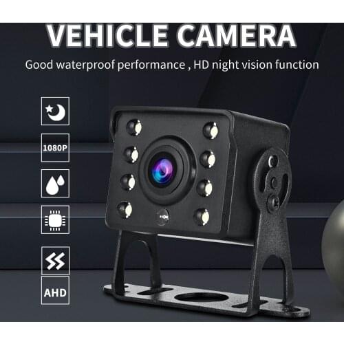 HD Night Vision Reversing Camera For Large Trucks Waterproof Car Reversing Image With Light Camera High Quality Camera Black