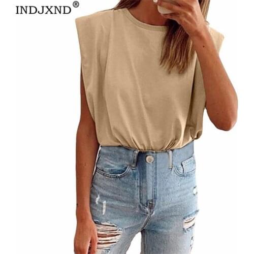 Женские летние футболки INDJXND China At AliExpress