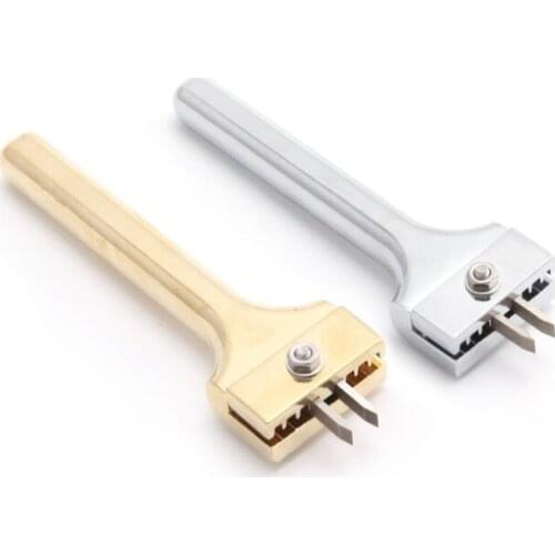 DIY leather installation tool magnetic buckle installation chopper adjustable fork punch hardware installation punching tool