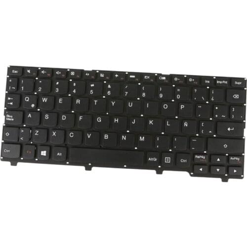 Laptop Keyboard Black Latin Language for Lenovo Ideapad 100S 100S-11IBY Laptop Replacement Keyboards
