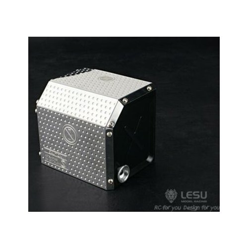LESU 1/14 RC Tractor Truck Model Metal Exhaust Box D for TAMIYA MAN Bz 1851 TH02319-SMT5