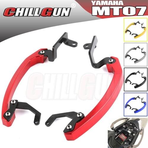Motorcycle Rear Grab Bars Rear Seat Pillion Passenger Grab Rail Handle Fits For YAMAHA MT07 MT-07 FZ-07 2014 2015 2016 2017 FZ07