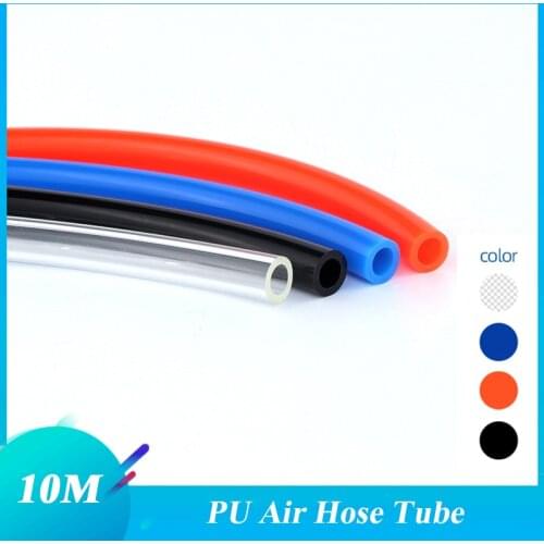 10M/lot PU Pipe Air Line Hose for Compressor 4/6/8/10/12/14/16MM Pneumatic Tube Air Tubing Component Pneumatic Air Hose pu tube
