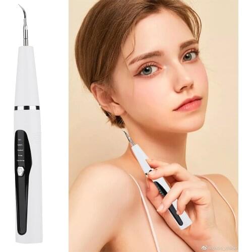 Portable Electric Ultrasonic Dental Scaler Tooth Calculus Sonic Remover Stains Tartar Plaque Whitening Oral Cleaner Hygiene