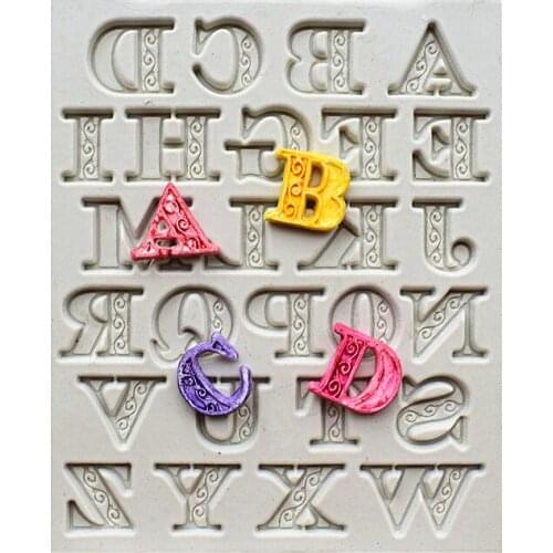 26 English Letter Silicone Cake Mold, Chocolate Mold, Cake Decoration Tools, Kitchen Accessories Free Shopping SQ1678