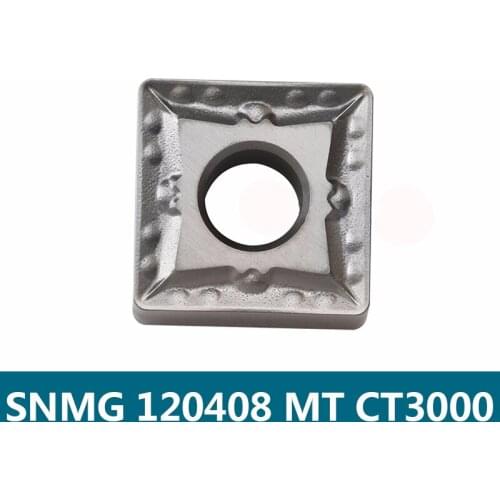 TaeguTec SNMG120404MT CT3000 SNMG120408MT CT3000 Cermet Square CNC Turning Blade CT3000 Carbide Inserts Lathe Cutter Tools