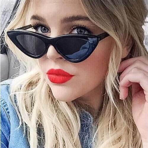 Hot Small Cat Eye Sunglasses Women Cateye Sun Glasses Woman Vintage Eyeglasses Sexy Ladies Eyewear Shades