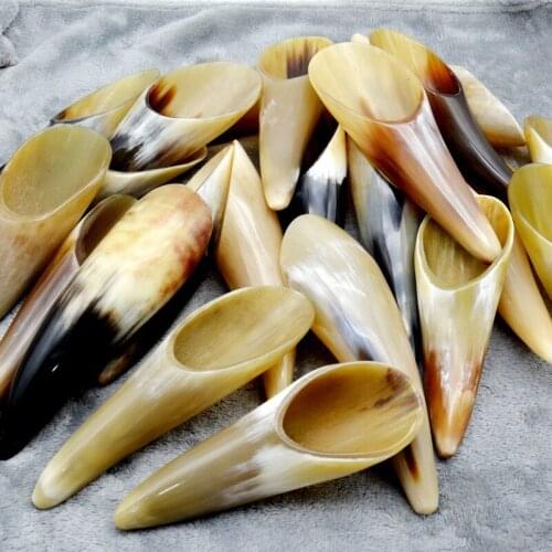 Natural Horn Tube for Scrapping Therapy Universal for Entire Body Large Horn Plate Massage Scraping Back NeckMuscle-Poking Stick