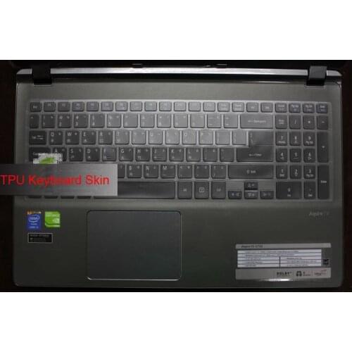 Ultra Thin TPU Keyboard Cover Protector skin for Acer Aspire V 15 Nitro 15.6" VN7-591G V5-573 V5-573P V5-573PG V7-582P V7-582PG