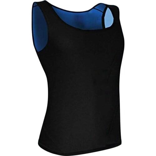 Yoga Fitness Fat Loss Slim Sauna Vest Body Shaper Vest Men Women Gym Fitness Sweatwear Suit Weight Loss Black Fat Burning
