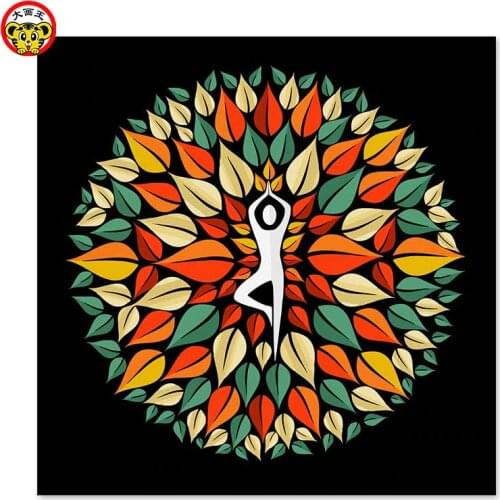 Painting by numbers art paint by number Window map Yoga Draw on canvas home decor Painting Famous paintings Abstract painting