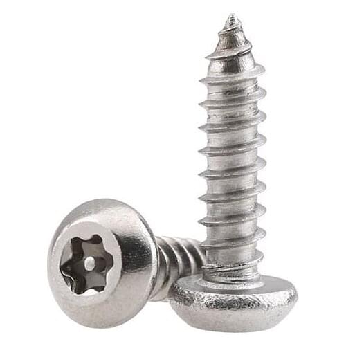 20pcs M4.8 stainless steel round head plum with column needle self-tapping screws furniture decoration screw 13mm-38mm length