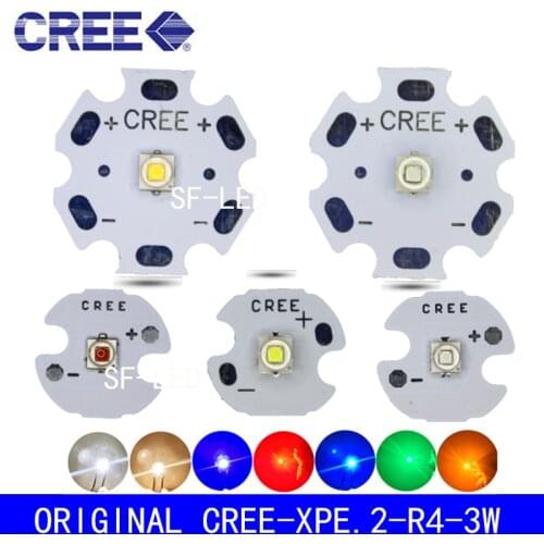 5pcs/10pcs Cree XLamp XPE2 XP-E2 R3 Cold White Warm White Neutral White Red Green Blue 1W~3W 3000K LED Diode Light Lamp With PCB