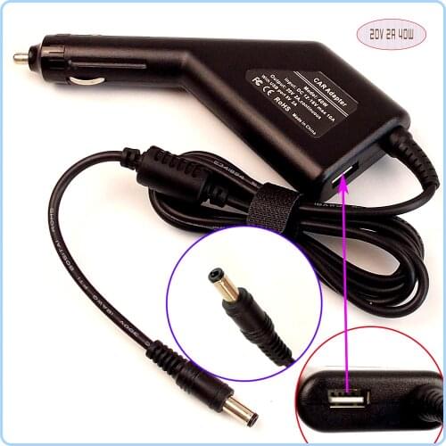 Laptop Car DC Adapter Charger Power Supply + USB Port for Lenovo Ideapad S10-3CS10C s10-3t s10-3 U165 S100