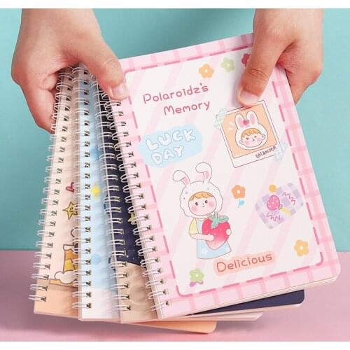 A5 Simple Thick Coil Notebook Loose-leaf Notebook Cute Student Small Fresh Notepad Office Supplies
