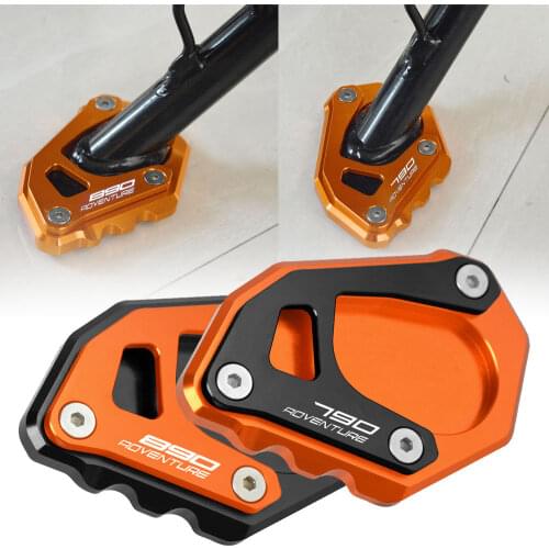 Motorcycle Side Stand Enlarger Plate Pad Kickstand Extension Protection FOR 790 890 Adventure 790 890 ADV 790 890 ADVENTURE R S