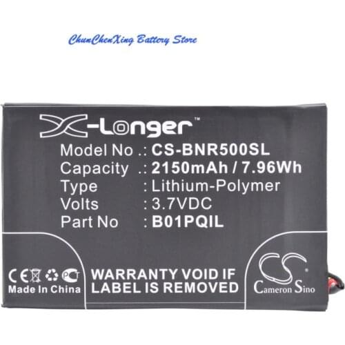 Cameron Sino 2150mAh Battery B01PQIL for Barnes & Noble BNRV500, Glowlight WiFi, Nook Glowlight
