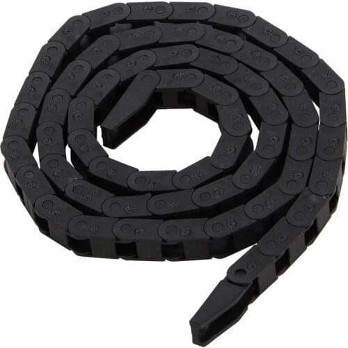 Black CNC Machine Tool 7*7mm Plastic Nylon Cable Carrier Drag Chain Nested Wire Carriers Transmission Chains Towline