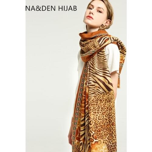 Long muffler Solid shalws Muslim hijab Viscose Classic leopard scarves Hi-Q ladies wraps Winter scarf Islamic bandana 8 pcs/lot