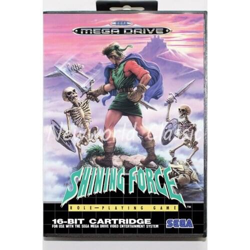 Shining Force 1 2 16 bit For Genesis MD Game Card With Box For Sega Mega Drive For Genesi