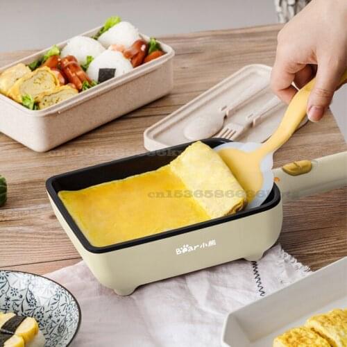 220V/700W Square Egg Fryer Japanese Style Yuzishao Plug In Non Stick Frying Pan 2-gear Firepower Anti Dry Burning