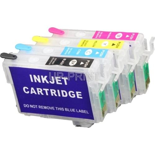 UP refillable ink cartridges for Stylus T23/TX105/T24/TX115 printers Auto reset chip T1171 T0732N T0733N T0734N