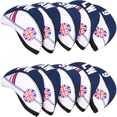 Outdoor sports golf digital iron set 10-piece portable wear-resistant golf club head protective cover sports accessories