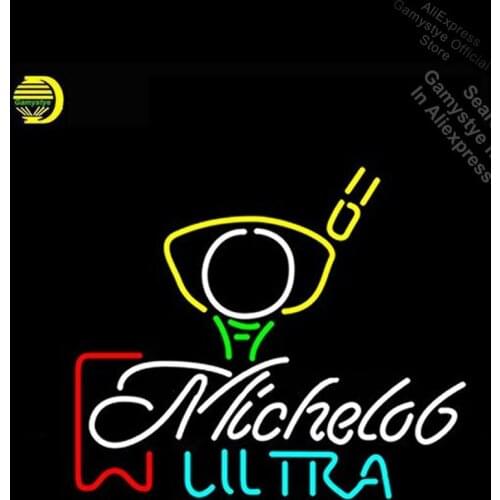 Neon Sign for Michelob Ultra Neon Bulbs sign Lamps handcraft Glass Letrero neon Outdoor Wall LightNeon Signs For Home Cold Neon