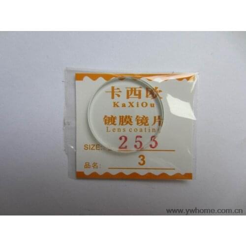 25.5mm New flat glass watch crystal diameter 25.5 mm Thick 3.0mm