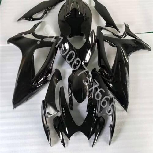 New ABS Fairing Kit Fit For SUZUKI GSXR600 06 -07 GSXR600 06 07 GSXR 600 K6 2006-2007 all black Fairing