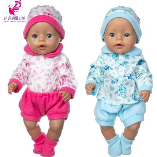 Baby Doll Clothes for 17" Dolls Clothes Pajama Set Jacket Toys Outwear