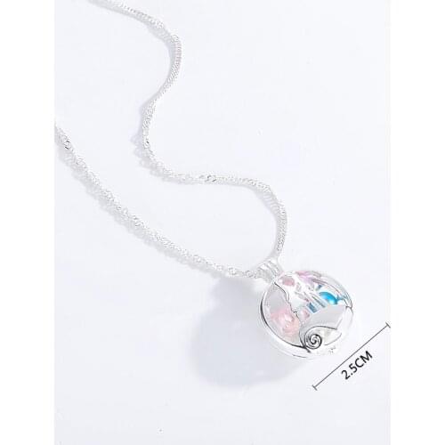 Pearl Pendant Nightmare Before the Christmas Jack And Sally Choker Necklace the Fashion Jewelry Women Gift Chain Necklace