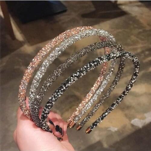 Crystal Beaded Hair Band 2021 Fashion Headwear Girl Women Handmade Hair Accessories Headwear Pearl Flower Headband diadema mujer