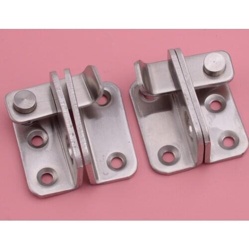 Cabinet Closet Sliding Safety Door Gate Bolt Latch Guard Catch Lock Left Open/Right Open Stainless Steel