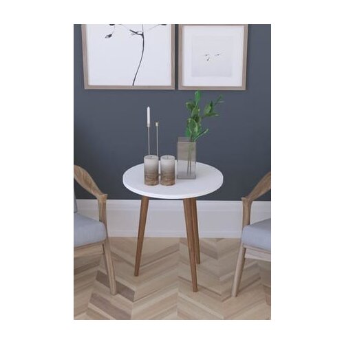 Modern RemaksBarcelona Fiskos Tea Stand Side Coffee table Serving Stand Jardiniere-White coffe table table bassee